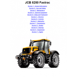 JCB instrukcje napraw + schematy + DTR: JCB Fastrac 8250 instrukcja naprawy